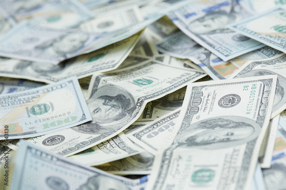 background from banknotes of dollars background from banknotes of dollars