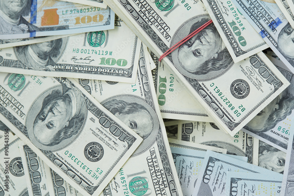 background from banknotes of dollars background from banknotes of dollars