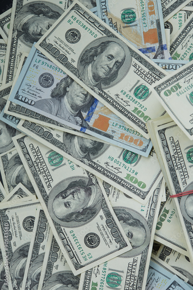 background from banknotes of dollars background from banknotes of dollars