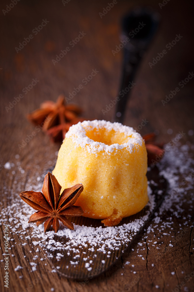 Sweet mini cake at christmas time Sweet mini cake at christmas time