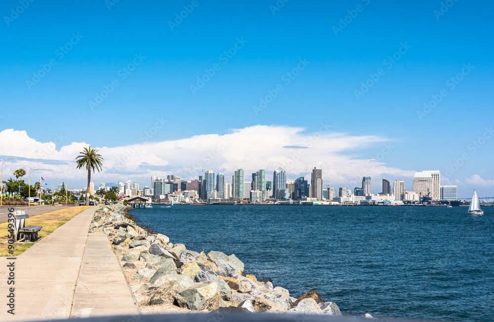 San Diego skyline, California