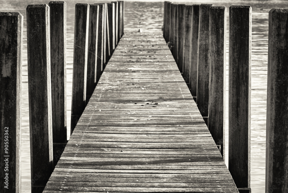 old wooden jetty