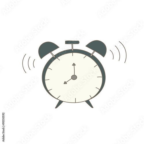 Ringing retro alarm clock.