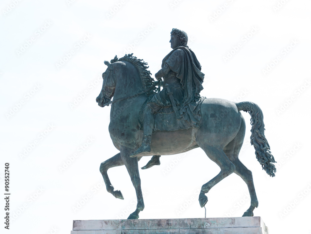 Obraz premium Statue équestre de Louis XIV, Lyon