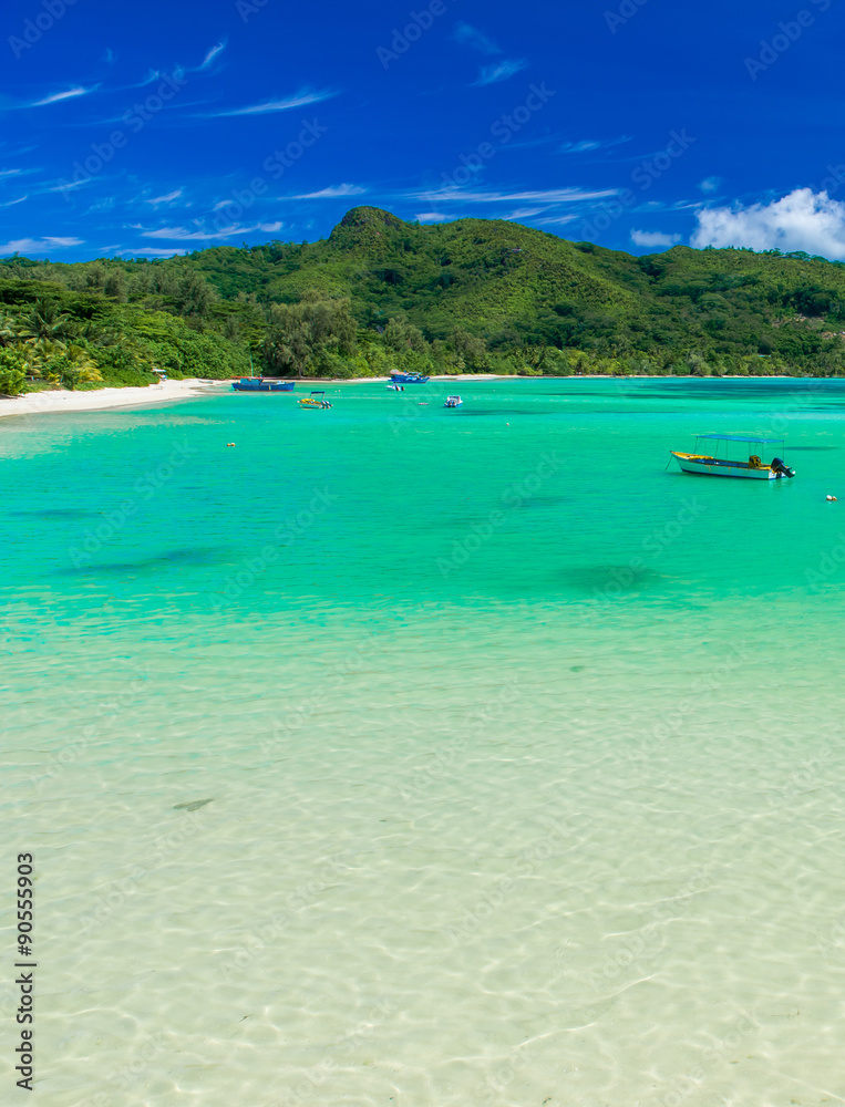 Anse a La Mouche - Paradise beach in Seychelles, Mahe