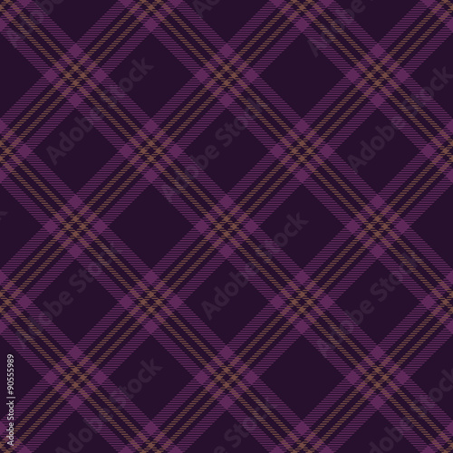 Purple tartan diagonal seamless pattern background