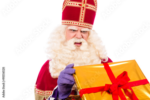 Sinterklaas looking disapointed