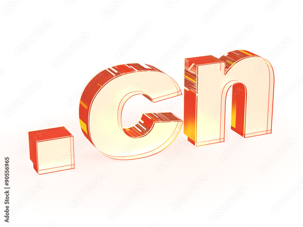 cn (dot - top-level domain for China Republic of China) Stock Photo | Adobe Stock