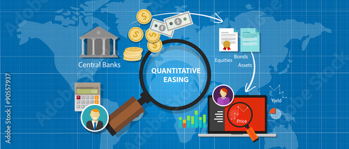 quantitative easing financial concept monetary stimulus money
