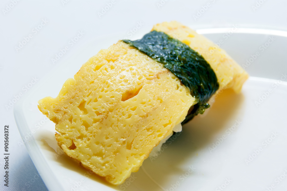 玉子焼きの握り寿司一貫 玉子焼きの握り寿司一貫