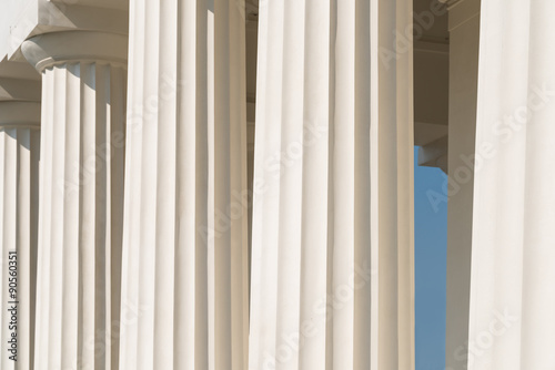Doric Columns Of Ancient Greek Temple