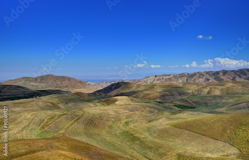 Kyrgyz mountain ridge to the south Bishkek city, Kyrgyzstan