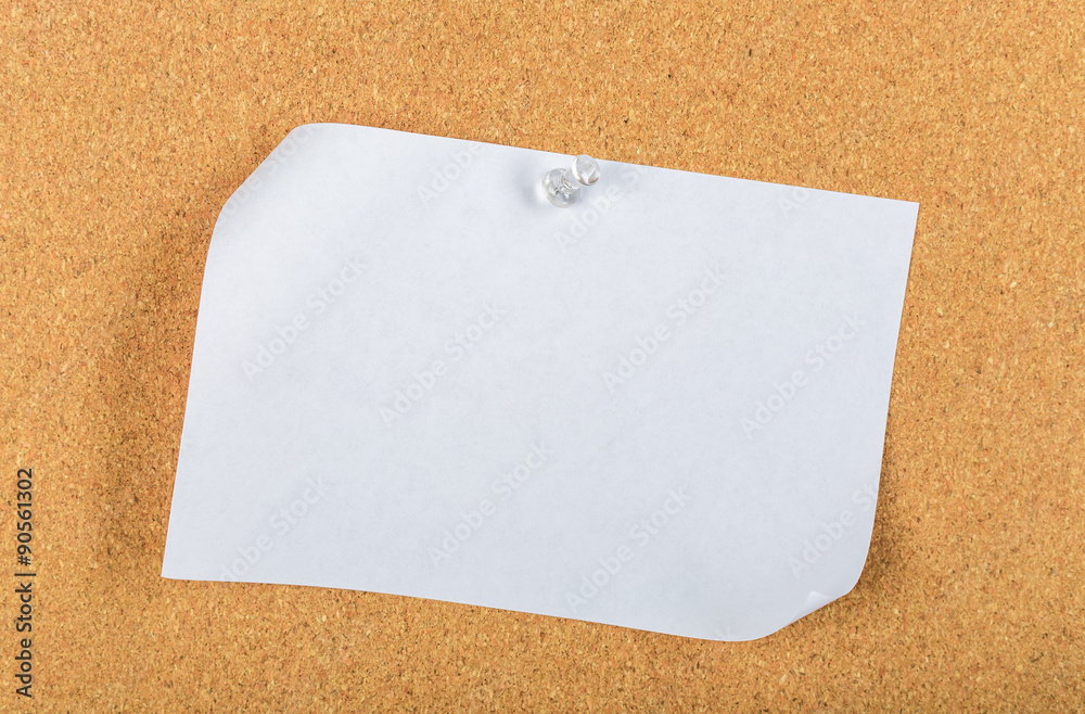 Corkboard, sticky notes Corkboard, sticky notes