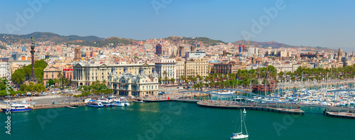 The Port of Barcelona has a 2000-year history and great contemporary commercial importance as one of Europe's ports in Mediterranean, and Catalonia's largest port photo