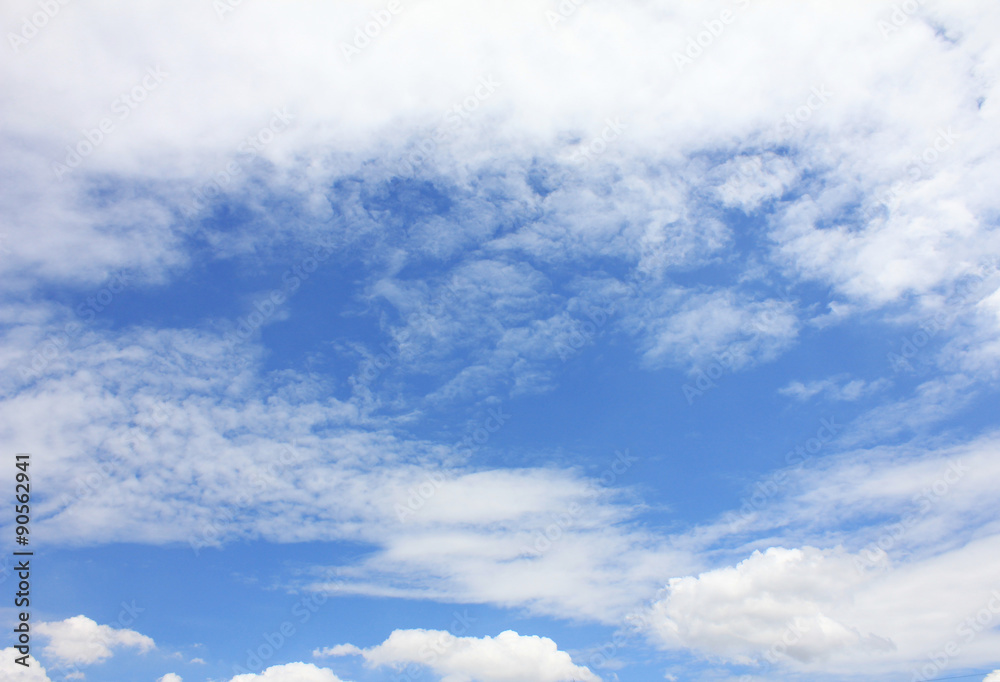 Clouds in the blue sky