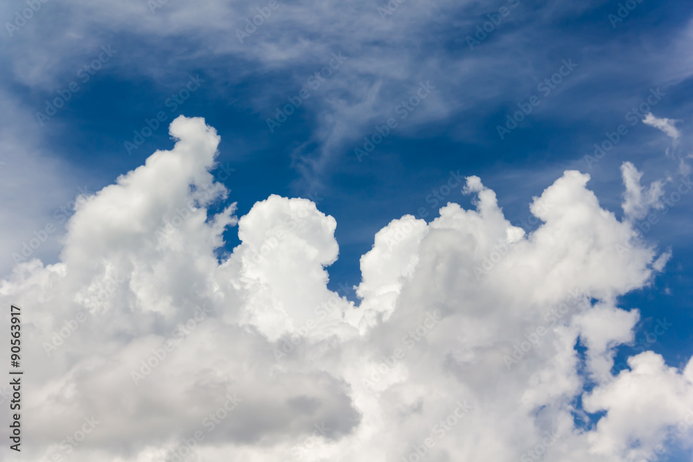 beautiful big puffy white clouds in light cheerful light blue sky with fresh feeling beautiful big puffy white clouds in light cheerful light blue sky with fresh feeling