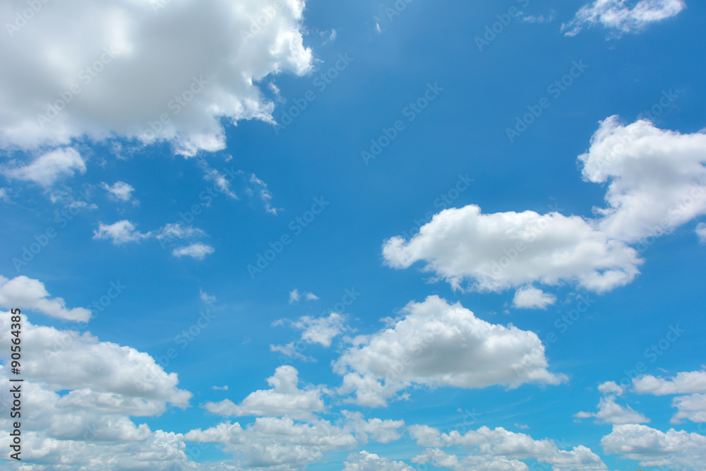 Obraz premium Blue sky and white cloud