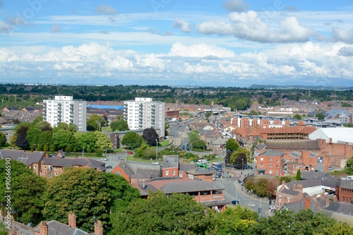 View of Chester city skyline