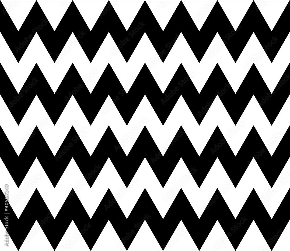 Vector modern seamless pattern zig zag line ,black and white textile print,stylish background saw, abstract texture, monochrome fashion design, bed sheets or pillow pattern