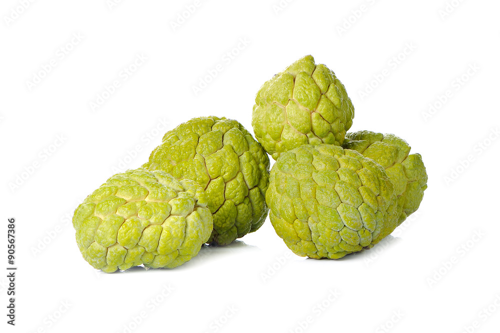 Obraz premium budyń jabłko na białym tle.