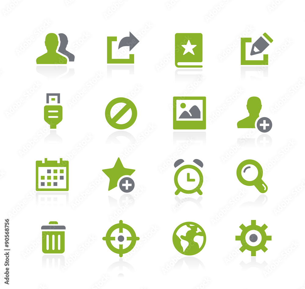 Communication Interface Icons // Natura Series Communication Interface Icons // Natura Series