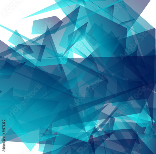 Abstract digital art with edgy shapes. Vector illustration.