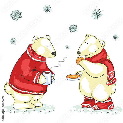 Funny polar bears 