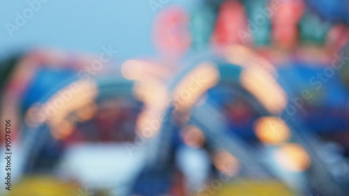 Wallpaper Mural Blur or defocus Fun fair or Amusement park.
 Torontodigital.ca