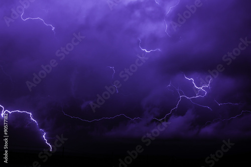 Lightening storm photo