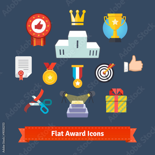 Fotografie Award icons in colourful flatness