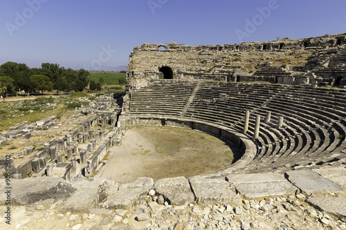 Miletus Turkish Milet theatre view Turkey photo