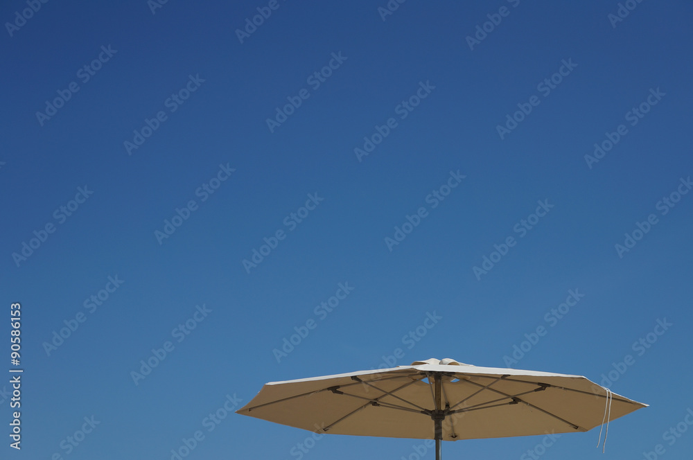 Umbrella on the beach of Salou - Spain
