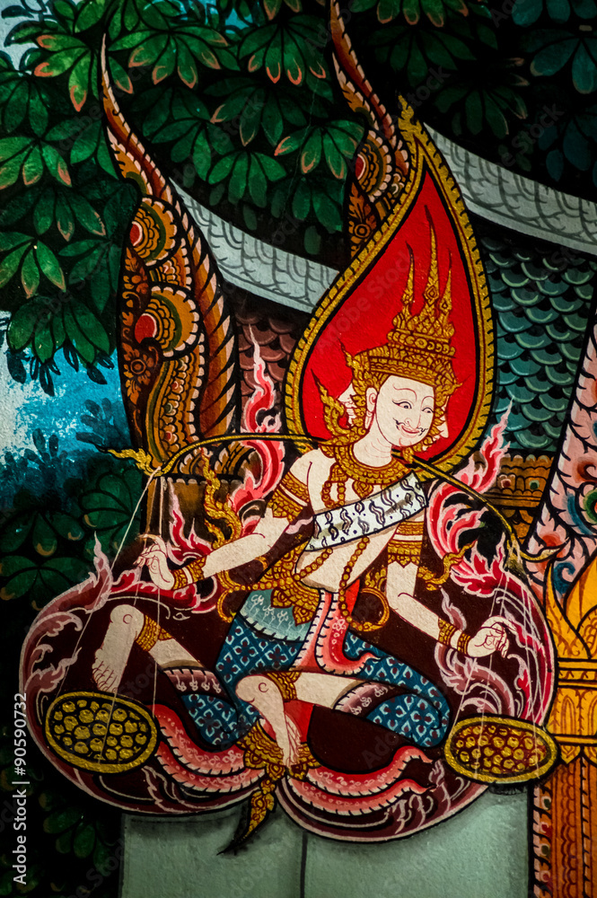 Fototapeta premium thai painting