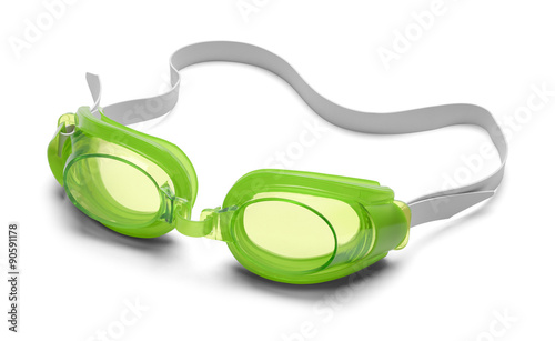 Green Swimming Goggles