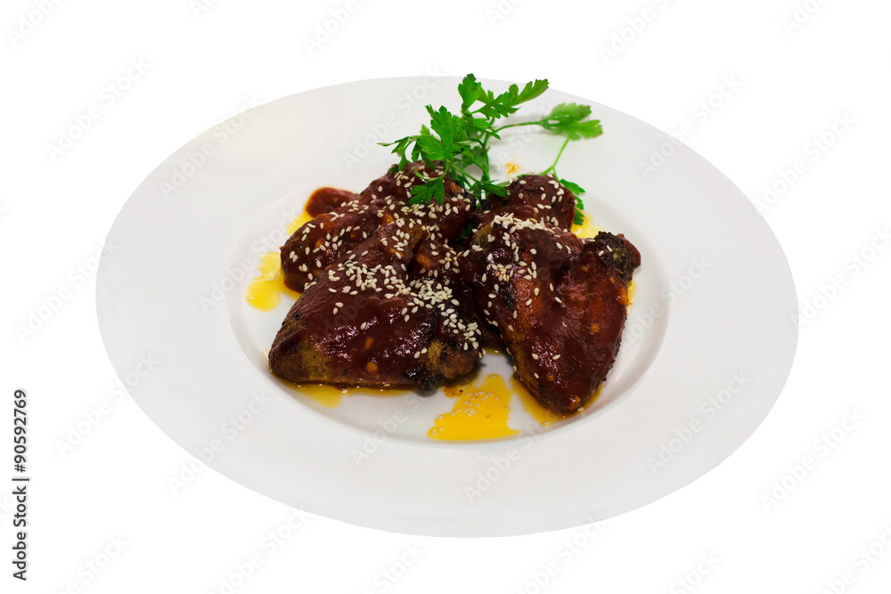 Chicken wings in honey and soy sauce Chicken wings in honey and soy sauce