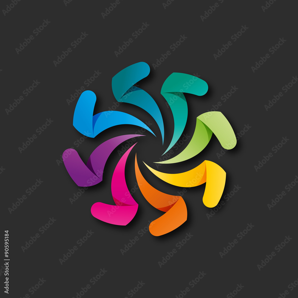 Obraz premium logo design couleur