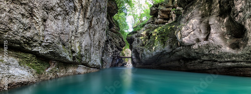 Fototapeta Naklejka Na Ścianę i Meble -  Gorge of the mountain river
