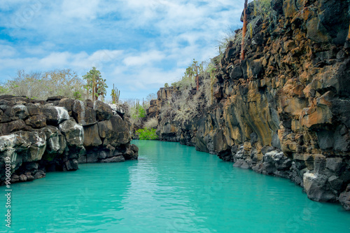 Beautiful landmark Las Grietas is a geological canyon formation