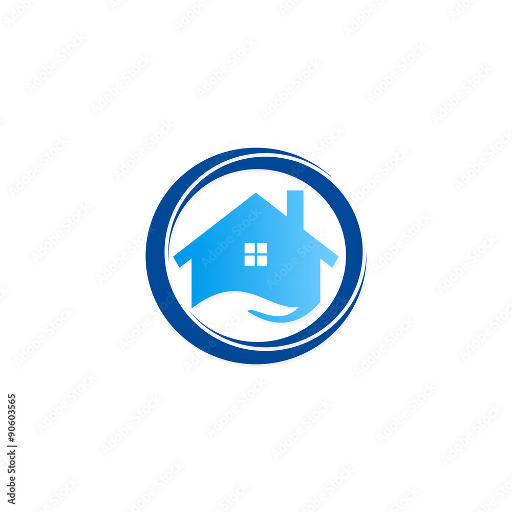 house icon abstract construction logo house icon abstract construction logo