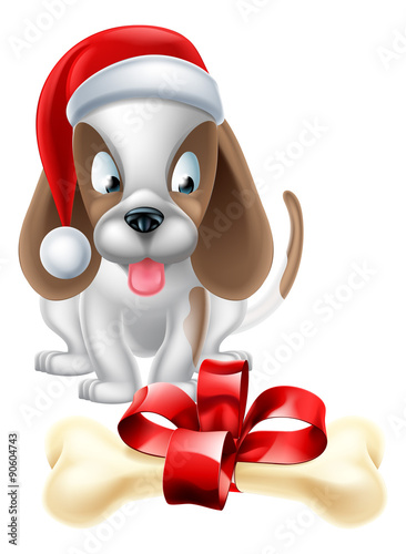 Christmas Cartoon Dog
