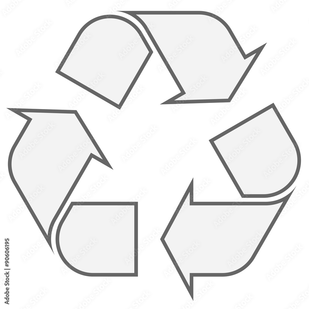 Recycling sign gray Recycling sign gray