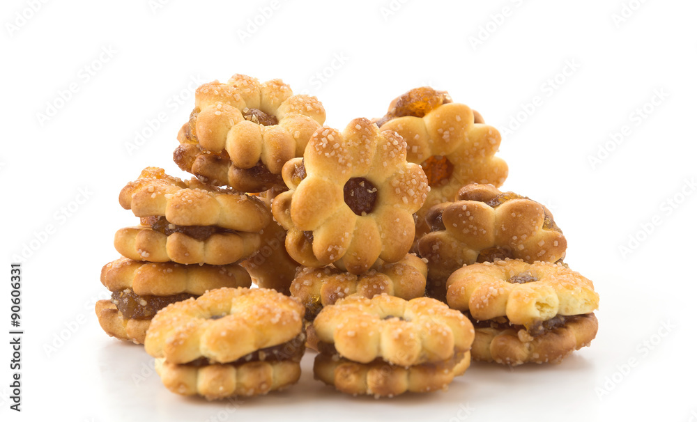 coconut biscuit with pineapple jam coconut biscuit with pineapple jam