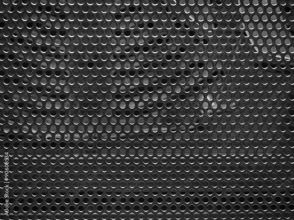 Grey metal grid background
