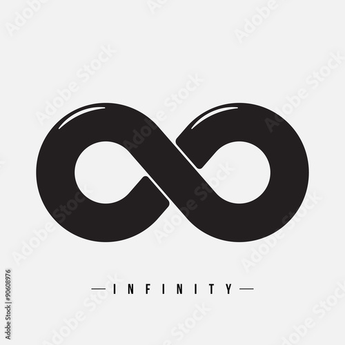 Infinity sign, vector illustration