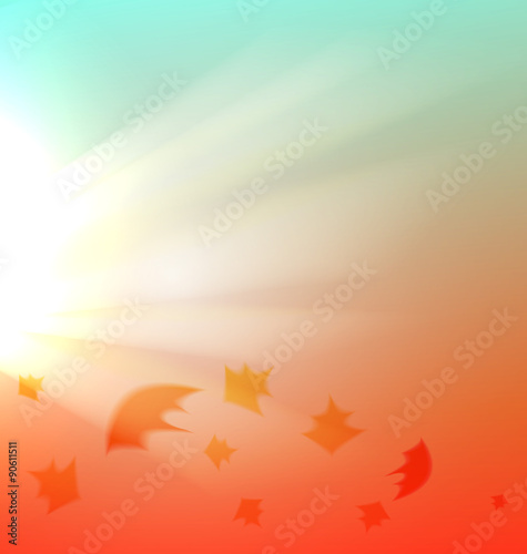 The Autumn abstract background