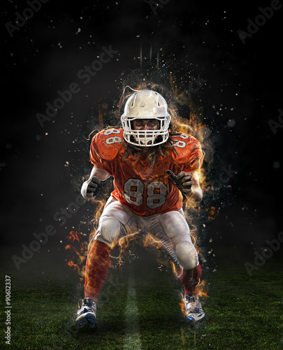 Portrait of gridiron player