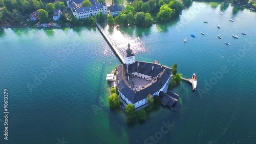 Schloss Ort is a castle situated on lake Traunsee in Gmunden Austria, alps