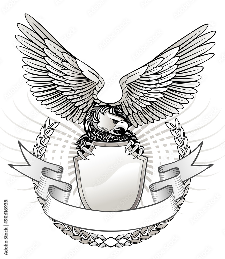 Fototapeta premium Spread Wing Eagle Insignia