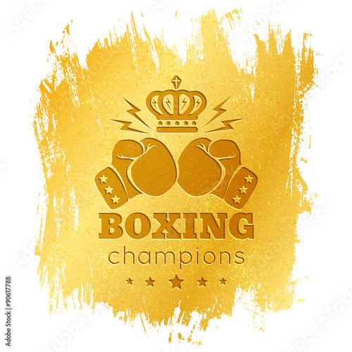 Vintage logo for boxing