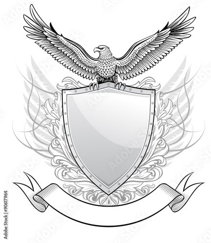 Shield with Eagle Emblem